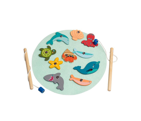 Calm and Breezy Wooden Fishing Game