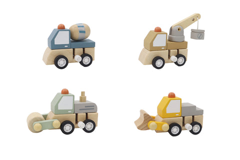 Wind Up construction trucks - asst