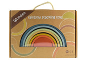 Wooden Rainbow Stacker - Earth Colours