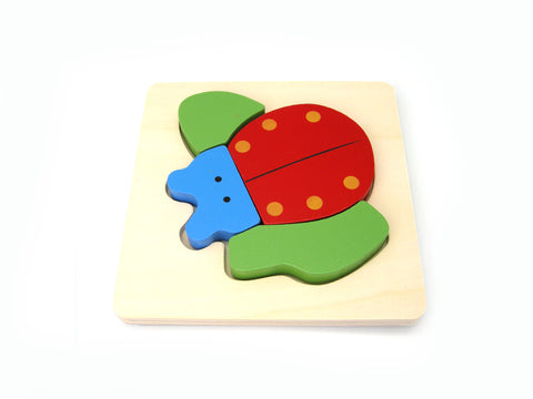 Mini Chunky Puzzle - Ladybug