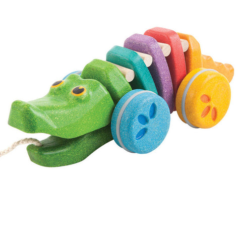 Rainbow Alligator pull along
