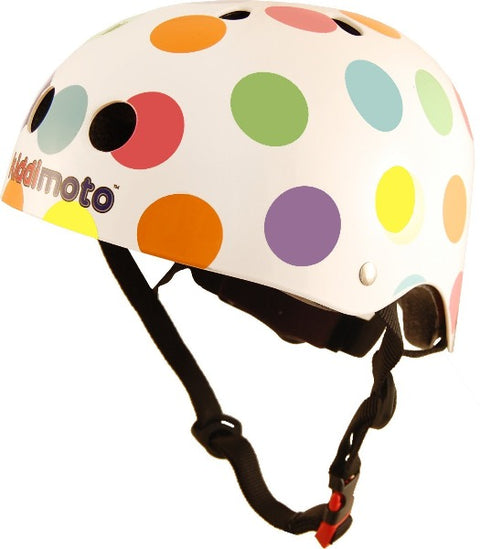 Kiddimoto helmet - pastel dotty - Small