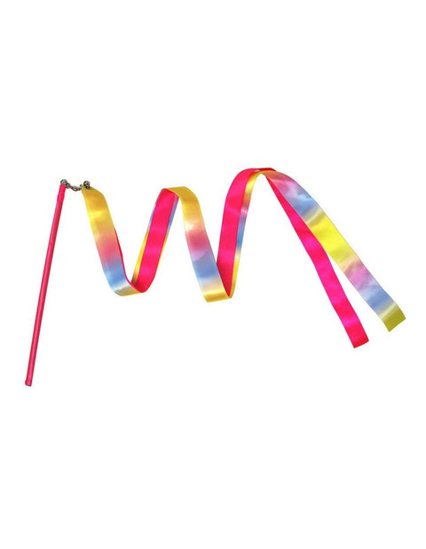 Pastel Rainbow Twirl Ribbon Wand