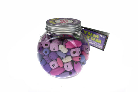 Yum Yum Alphabet Bead Kit - Plum Crazy