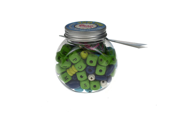 Yum Yum Alphabet Bead Kit - Blue Blizzard