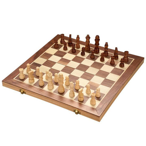 French Cut Wooden Chess Set