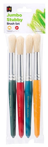 Paintbrush jumbo stubby 4 pack