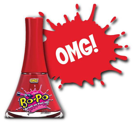 Bopo Peel off nail polish- OMG Red