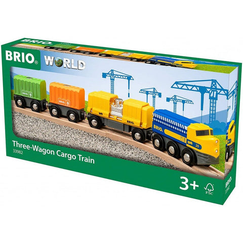 Three Wagon Cargo Train