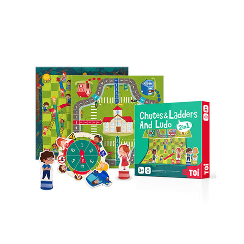 Chutes and Ladders and Ludo - 2 in 1