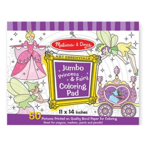 Jumbo Colouring Pad - Princess and Fairy