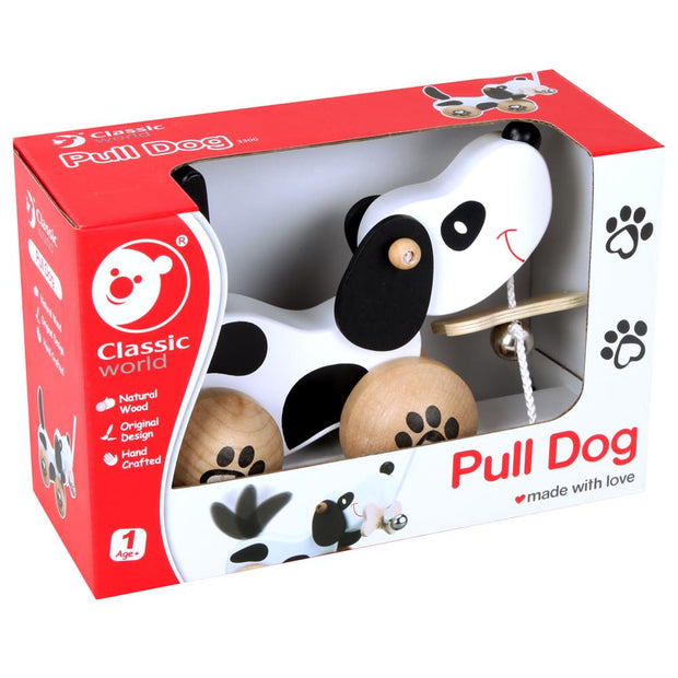 Wooden Pull Along Dog