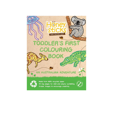 Honey Sticks Toddler's First Australian Adventure Colouring Book