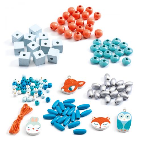 Wooden Beads and Animals Set