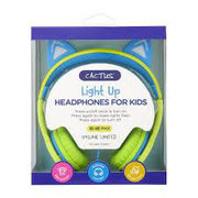 Cactus Light Up Headphones For Kids- Green