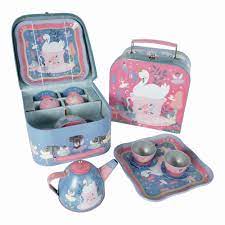 7 Piece Tin Tea Set -  Enchanted