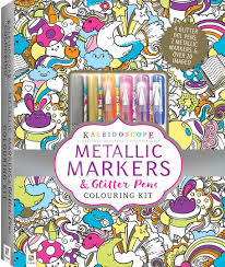 Kaleidoscope Metallic Markers and Glitter Pens