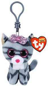 Beanie Boo Clip Ons Kiki Grey Cat