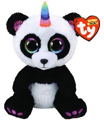 Beanie Boos Reg Paris Panda with Horn