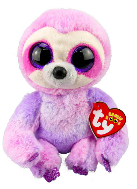 Beanie Boo Med Dreamy Purple Sloth