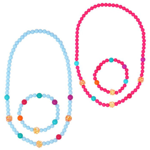 Sparkling Beads necklace and bracelet