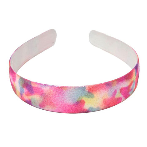 Rainbow Splash Glitter Headband