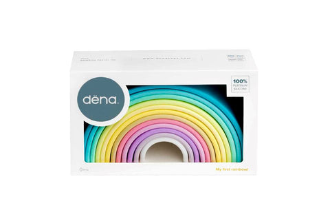 Dena Toys 12pce silicone rainbow set - Pastel