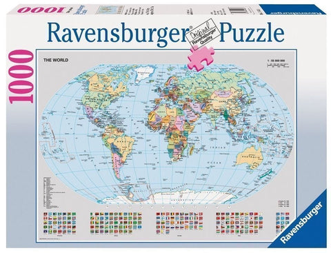 1000 Pce Political World Map Jigsaw Puzzle