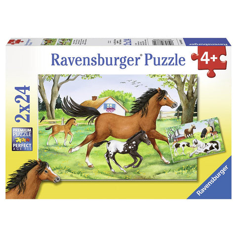 2x24pce World Of Horses Puzzles