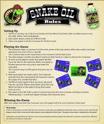 Snake Oils It Cures What Ails Ya!