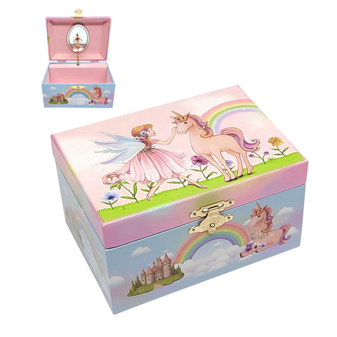 Musical Jewellery Box - Fairy And Unicorn