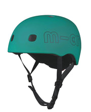 Micro Helmet Matte Green with LED light Small