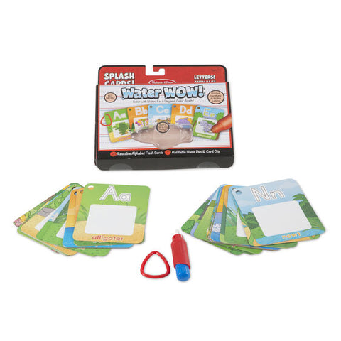 M & D Water Wow Splash Cards Letters