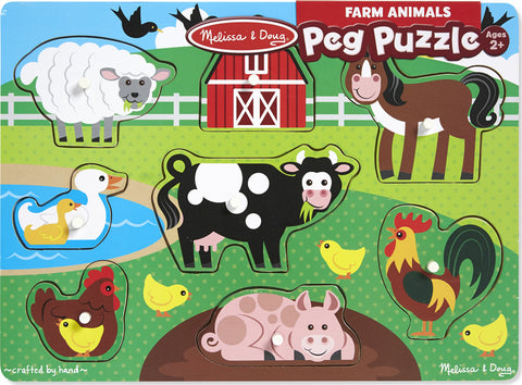 Farm Animal Peg Puzzle