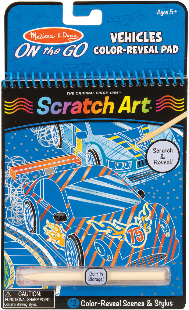 On the Go Scratch Art- Vehicles