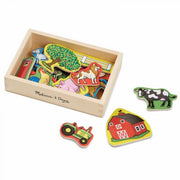 Wooden Farm Magnets 20 Pce