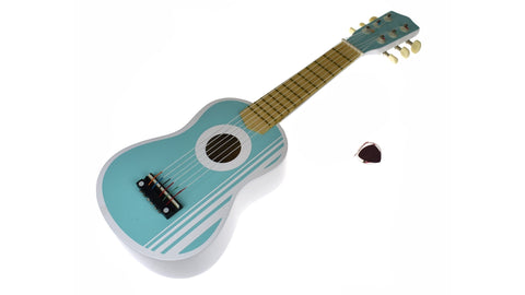 Wooden Ukelele Guitar - pastel blue