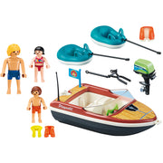 Speedboat with tube riders 70091