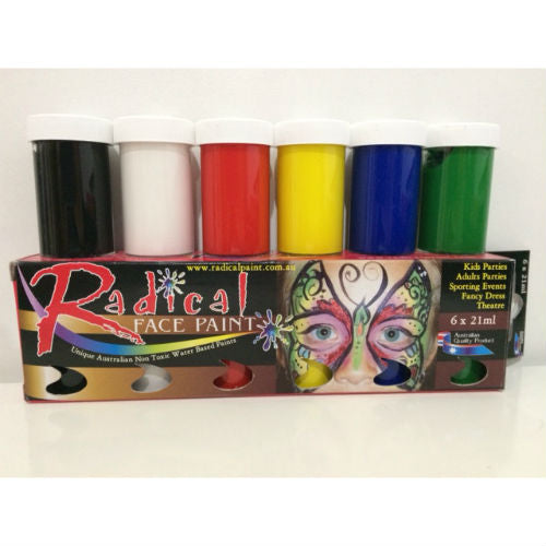 Face Paint Pots 6 colours