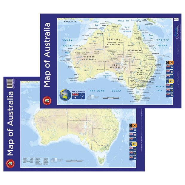 Map of Australia - double sided
