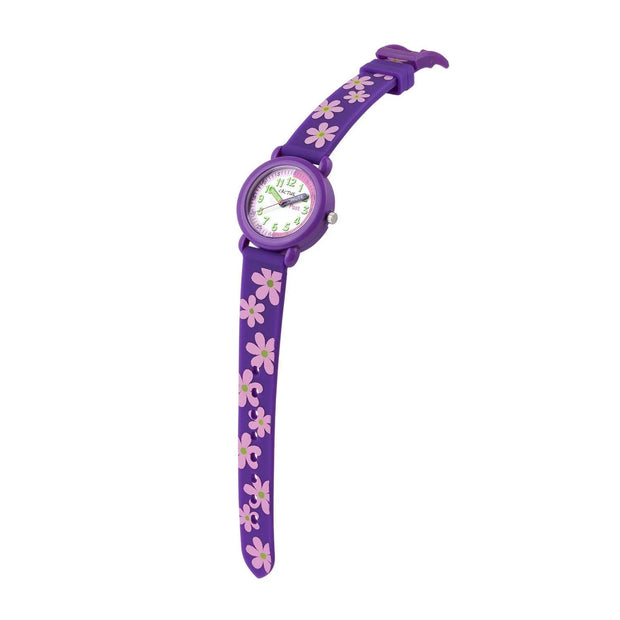 Watch Purple with Pink Flowers