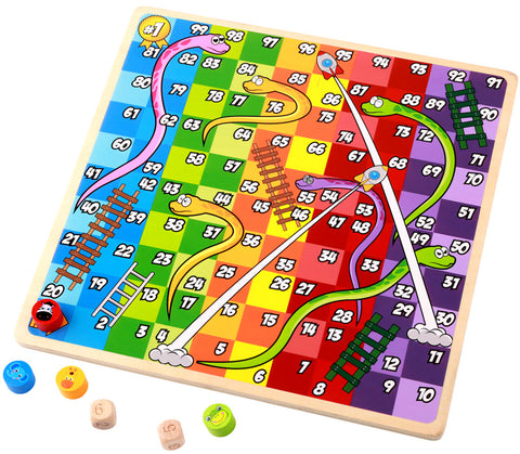 2 in 1 Board Game; Ludo, Snakes & Ladders