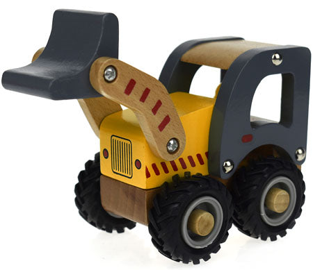Wooden Excavator with rubber wheels