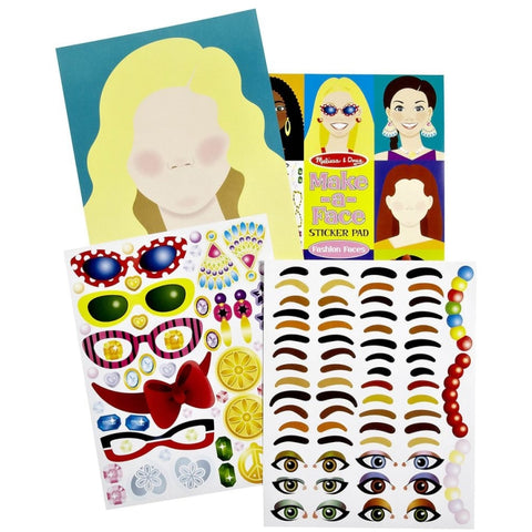 Make a Face Sticker Pad - Fashion Faces